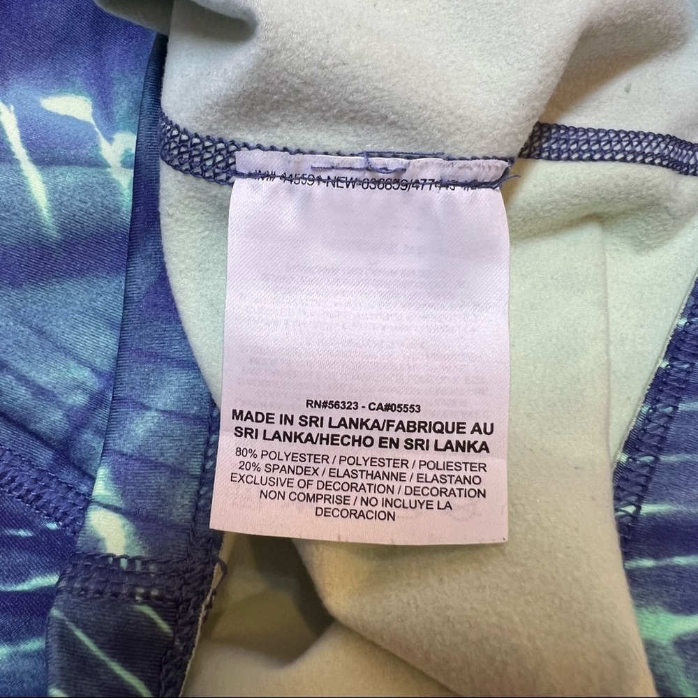 NIKE Pro Women Jacket Quarter Zip Dri-Fit Medium Blue Green Active Thumb Strap - Picture 6 of 9
